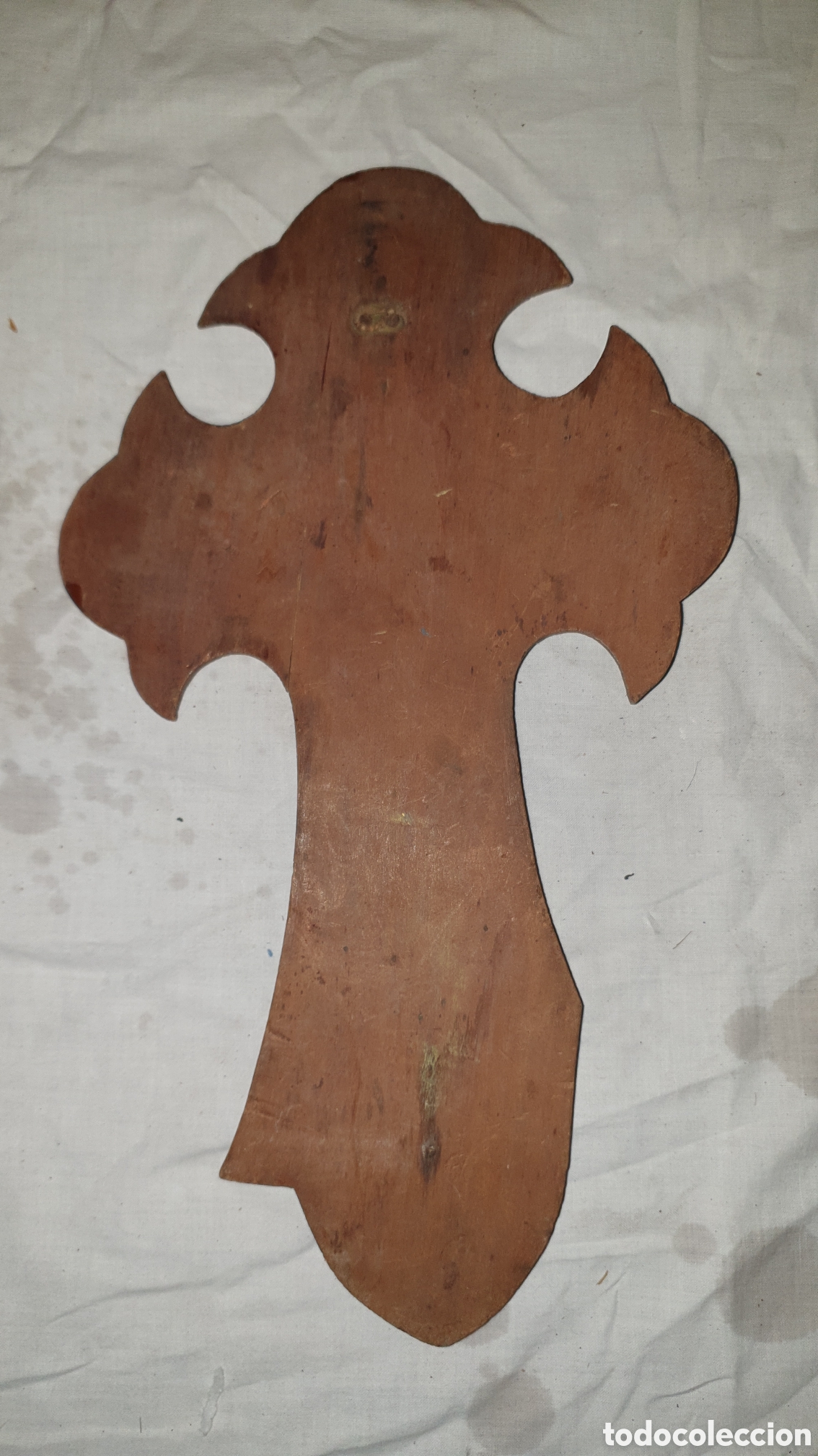 Antig&uuml;edades: CRUCIFIJO MADERA Y METAL - Foto 2