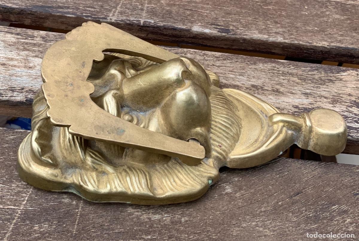 Antig&uuml;edades: LLAMADOR. CABEZA DE LE&Oacute;N. BRONCE. - Foto 6