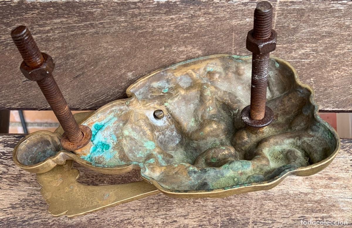 Antig&uuml;edades: LLAMADOR. CABEZA DE LE&Oacute;N. BRONCE. - Foto 7