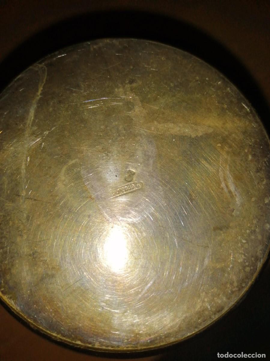 Antig&uuml;edades: ART DEC&Oacute;. TETERA Y AZUCARERA DE PLATA. MANGO DE MADERA - Foto 5