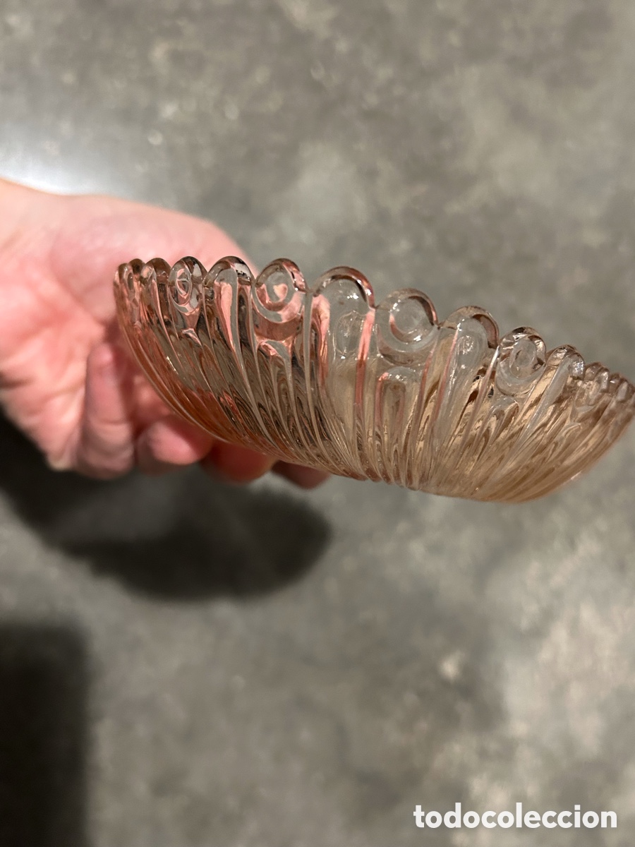 Antig&uuml;edades: Bandeja cristal rosa coraz&oacute;n - Foto 10