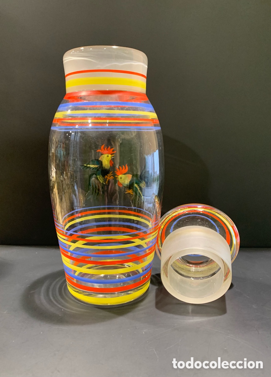 Antig&uuml;edades: Coctelera de vidrio Art D&eacute;co. - Foto 2