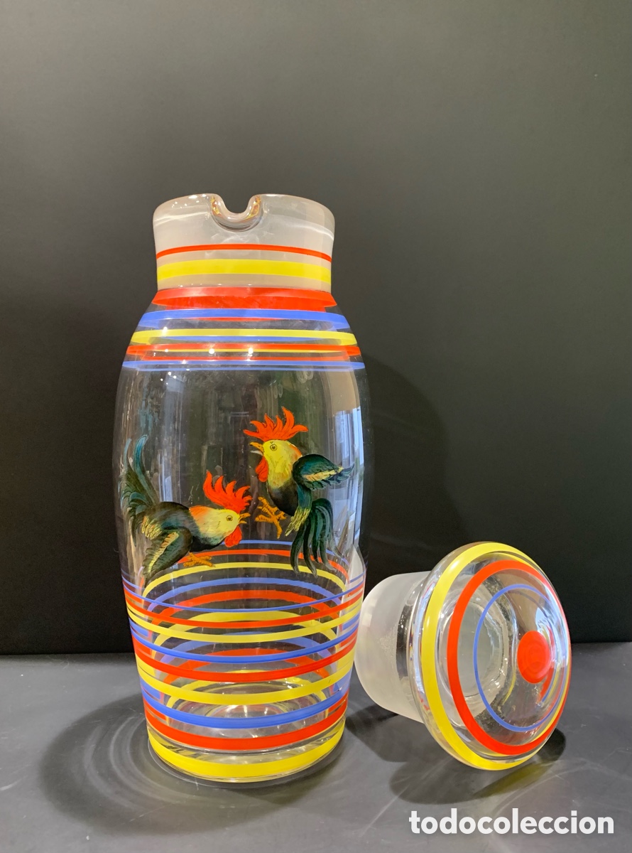 Antig&uuml;edades: Coctelera de vidrio Art D&eacute;co. - Foto 3