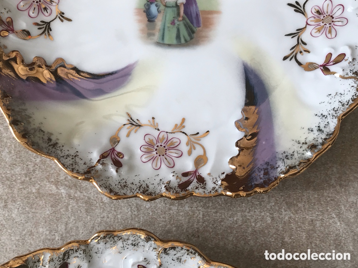 Antig&uuml;edades: Vajilla infantil ni&ntilde;as abanicos - Foto 8