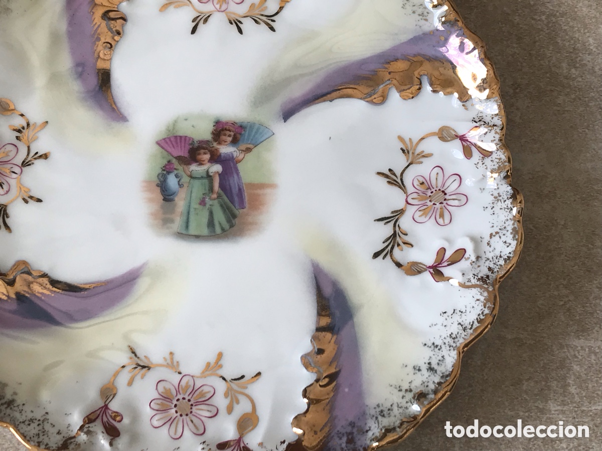 Antig&uuml;edades: Vajilla infantil ni&ntilde;as abanicos - Foto 11