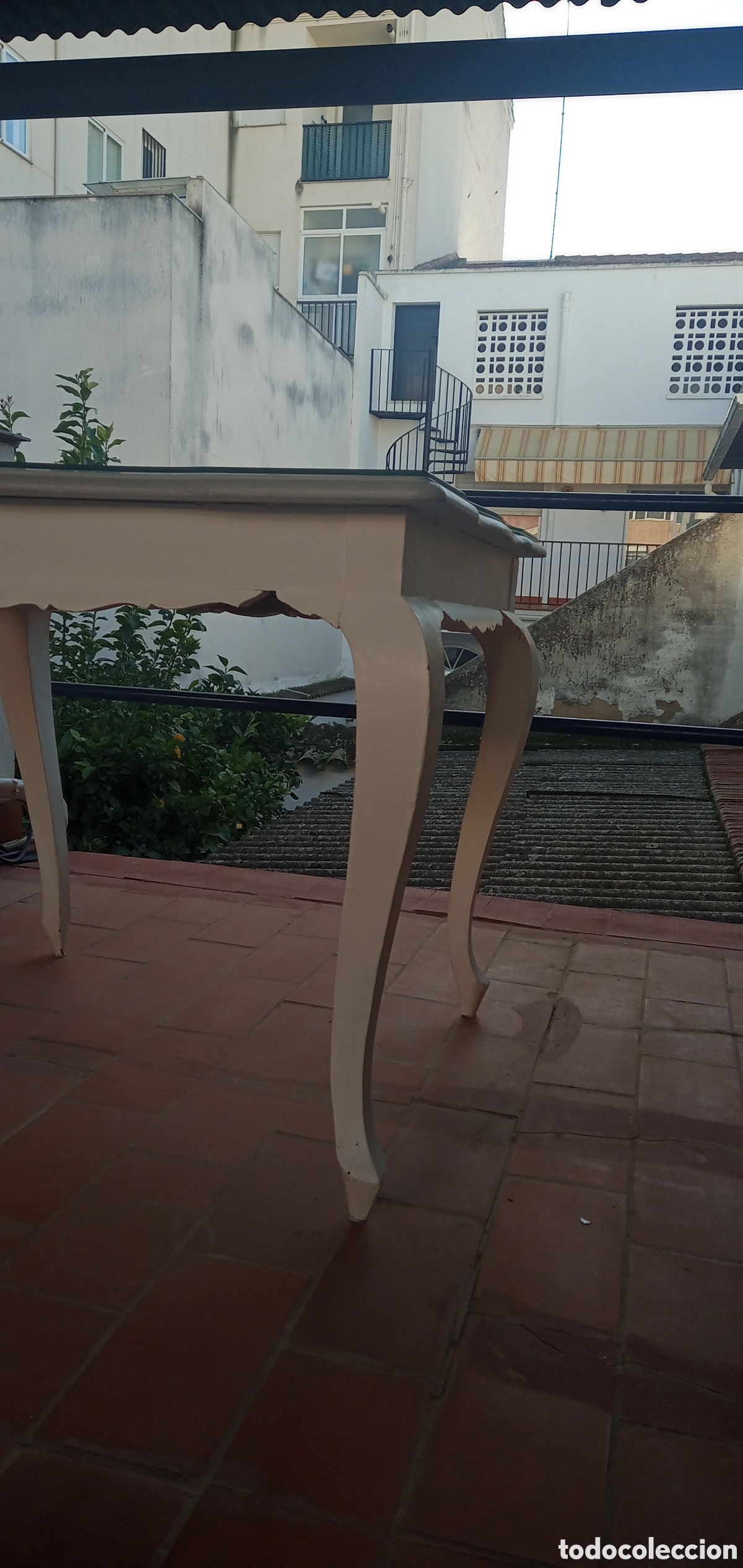 Antig&uuml;edades: Mesa comedor con cristal. - Foto 4