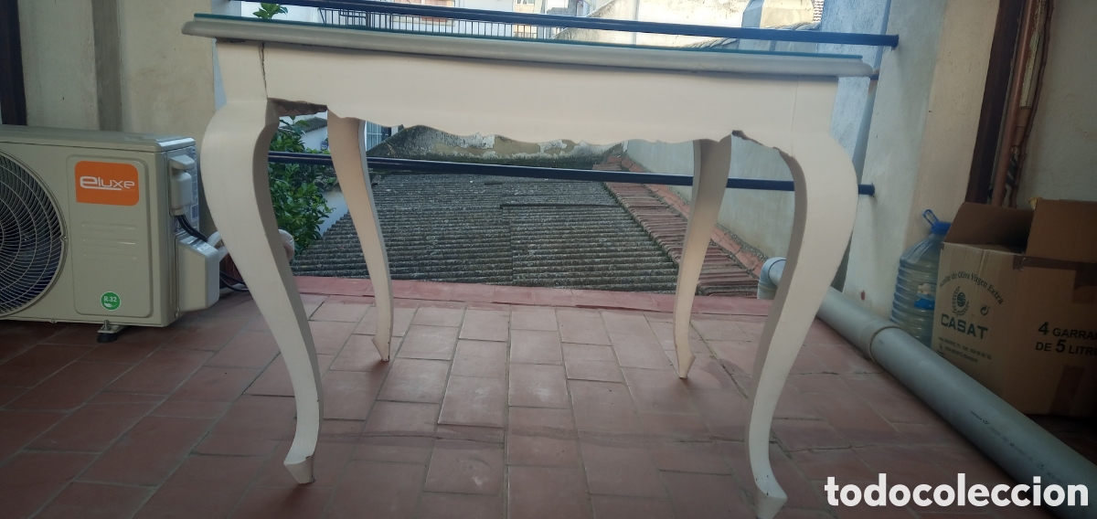Antig&uuml;edades: Mesa comedor con cristal. - Foto 5
