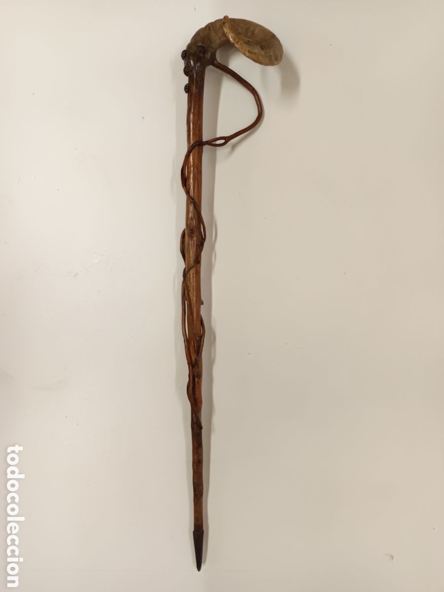 Antig&uuml;edades: Bast&oacute;n antiguo cuerno de carnero - Foto 2