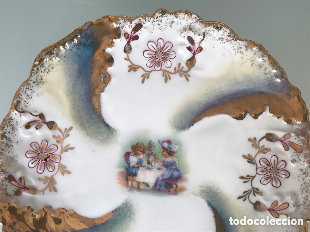 Antig&uuml;edades: Vajilla infantil ni&ntilde;as tomando t&eacute; - Foto 8