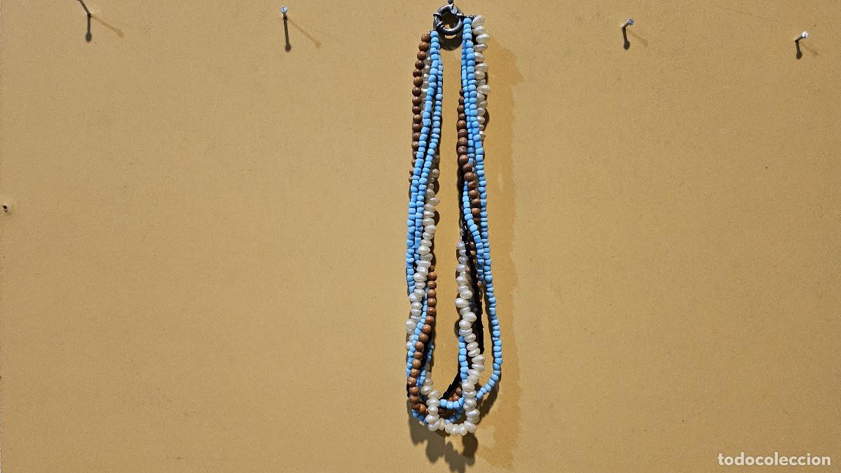 Antig&uuml;edades: collar en hueso a&ntilde;os 80 - Foto 1