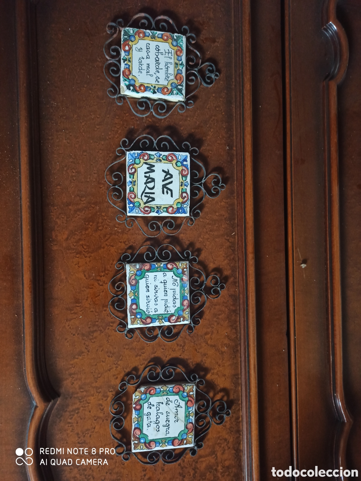 Antig&uuml;edades: Azulejo en marco de metal - Foto 4