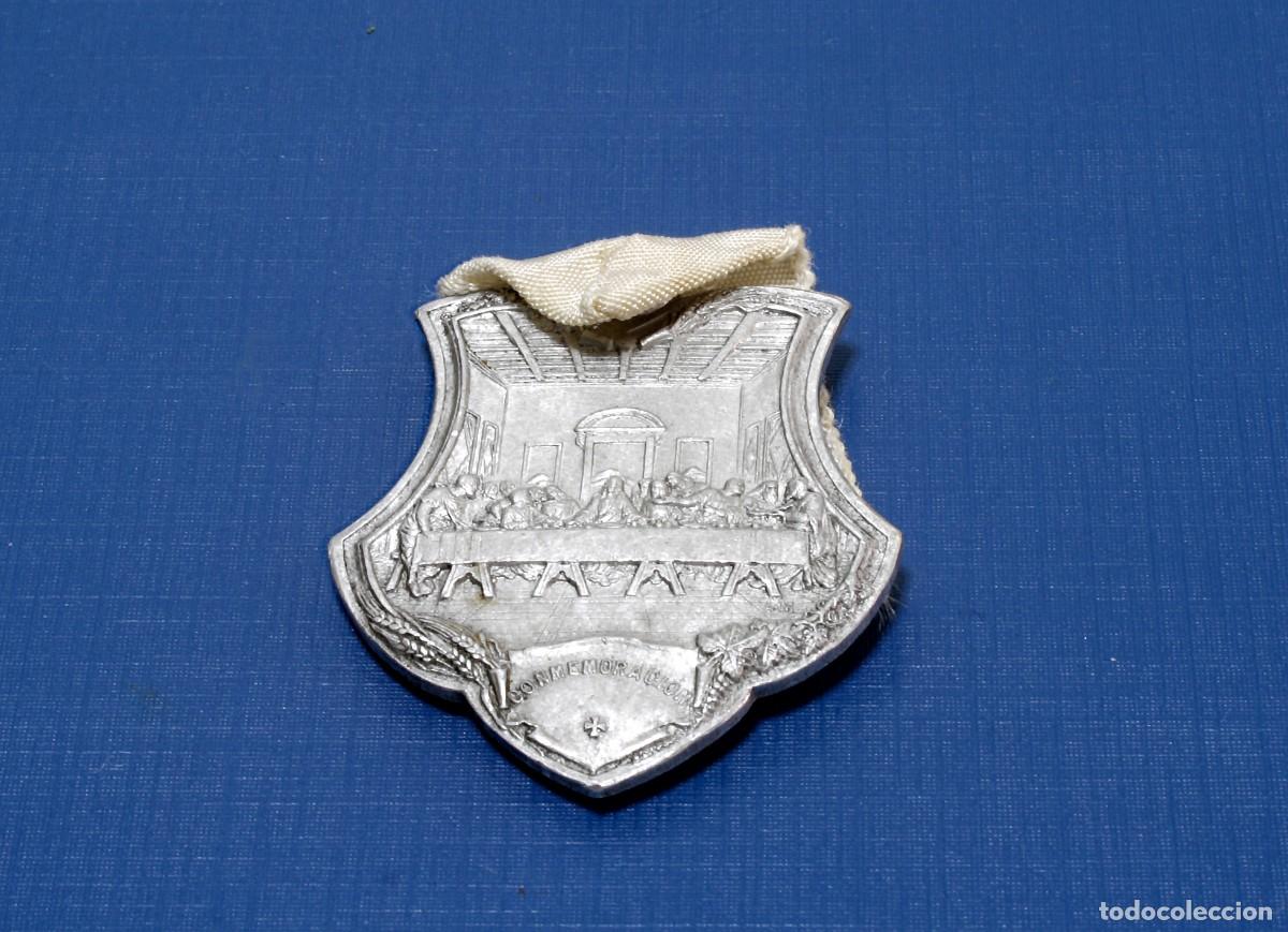 Antig&uuml;edades: MEDALL&Oacute;N EN ALUMINIO, 1907 JUEVES EUCAR&Iacute;STICOS - Foto 1