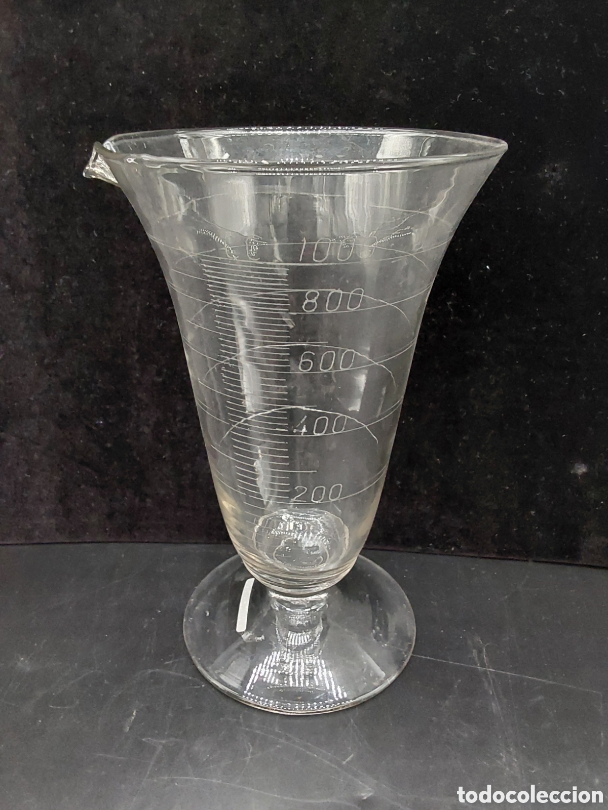 Antig&uuml;edades: Medidor de laboratorio en cristal - Foto 1