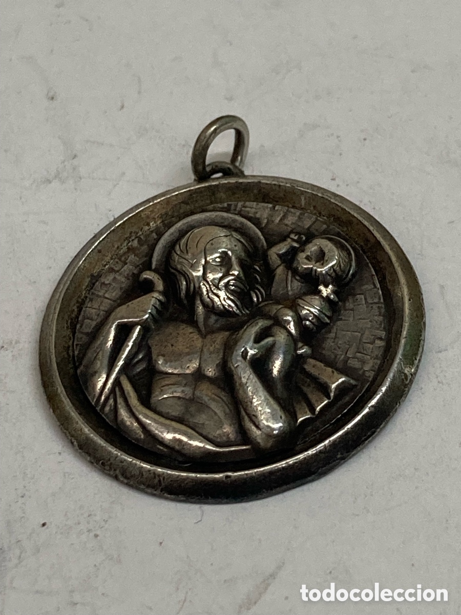 Antig&uuml;edades: Medalla de plata religiosa C403 - Foto 1