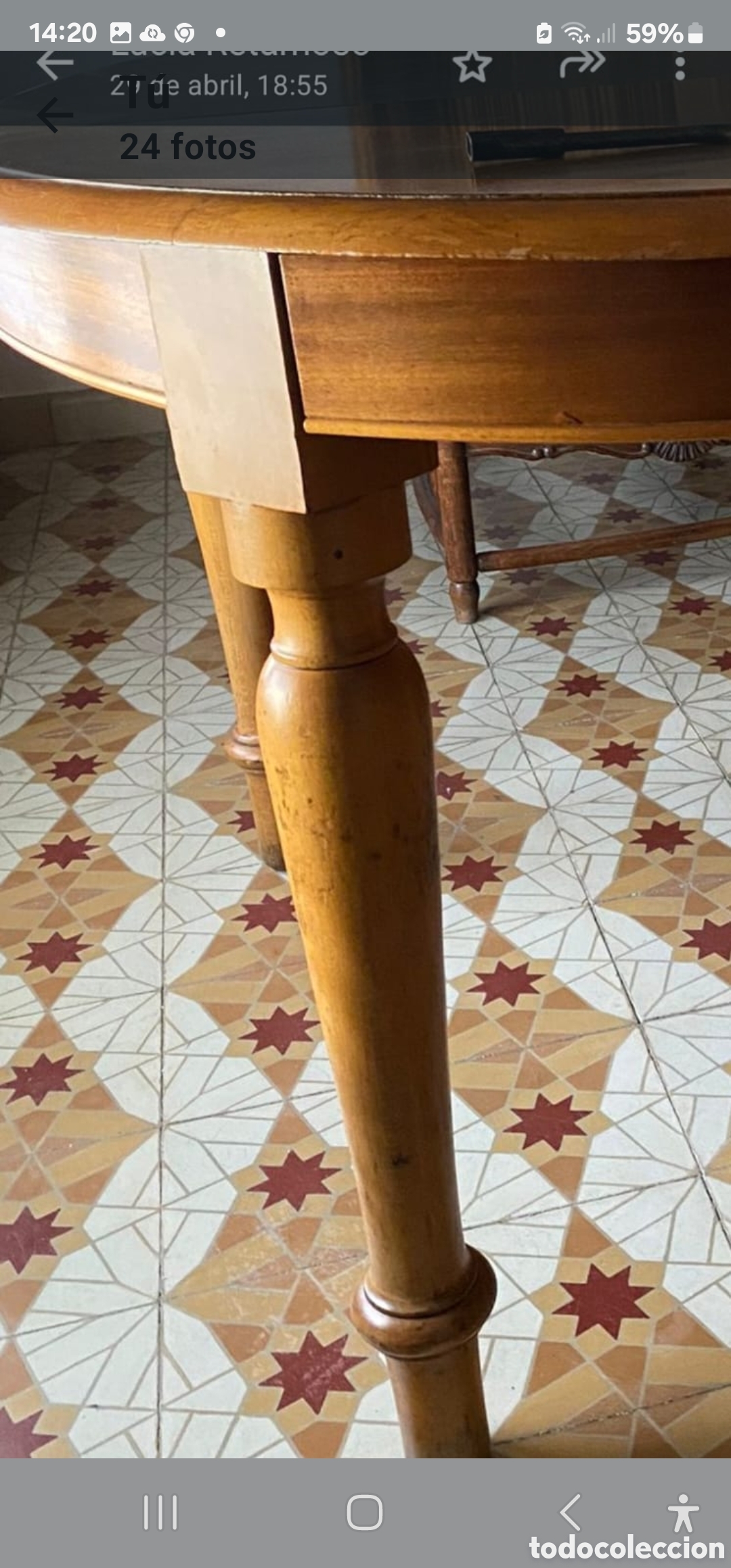 Antig&uuml;edades: Mesa Modernista extensible - Foto 2