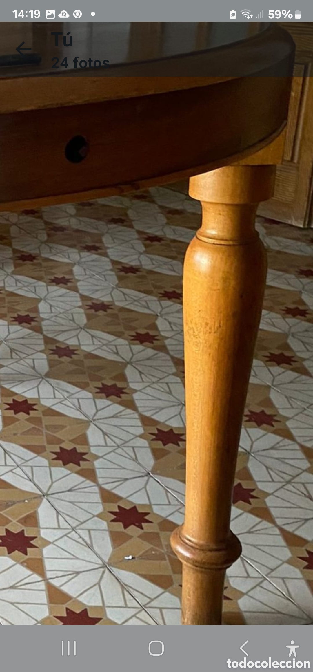 Antig&uuml;edades: Mesa Modernista extensible - Foto 3