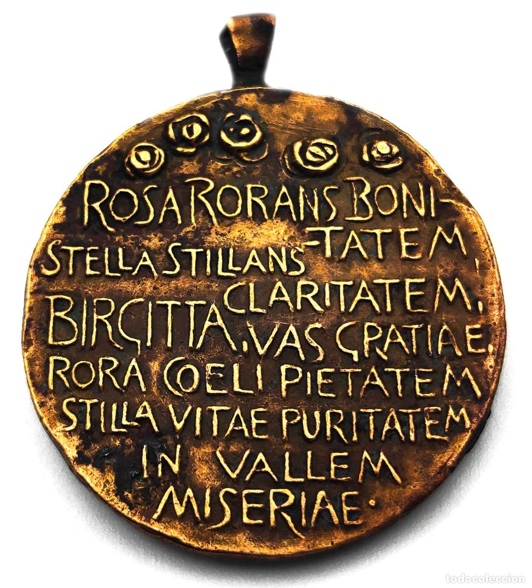 Antig&uuml;edades: MEDALLA SANTA BIRGITTA - Foto 2