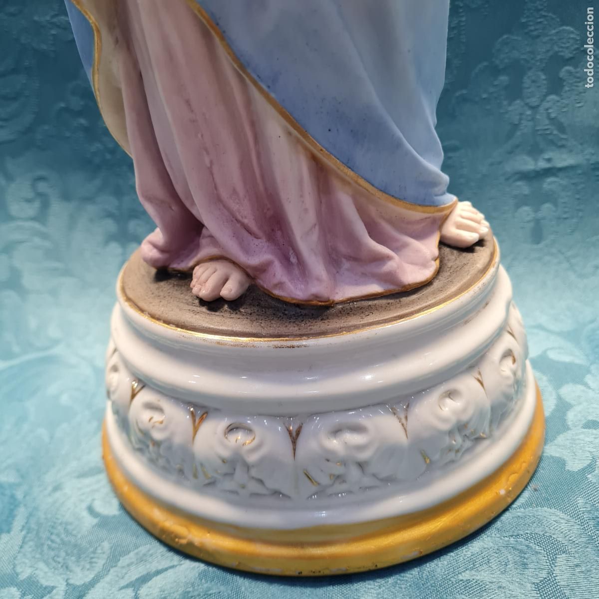 Antig&uuml;edades: VIRGEN CON NI&Ntilde;O EN BRAZOS - Foto 4