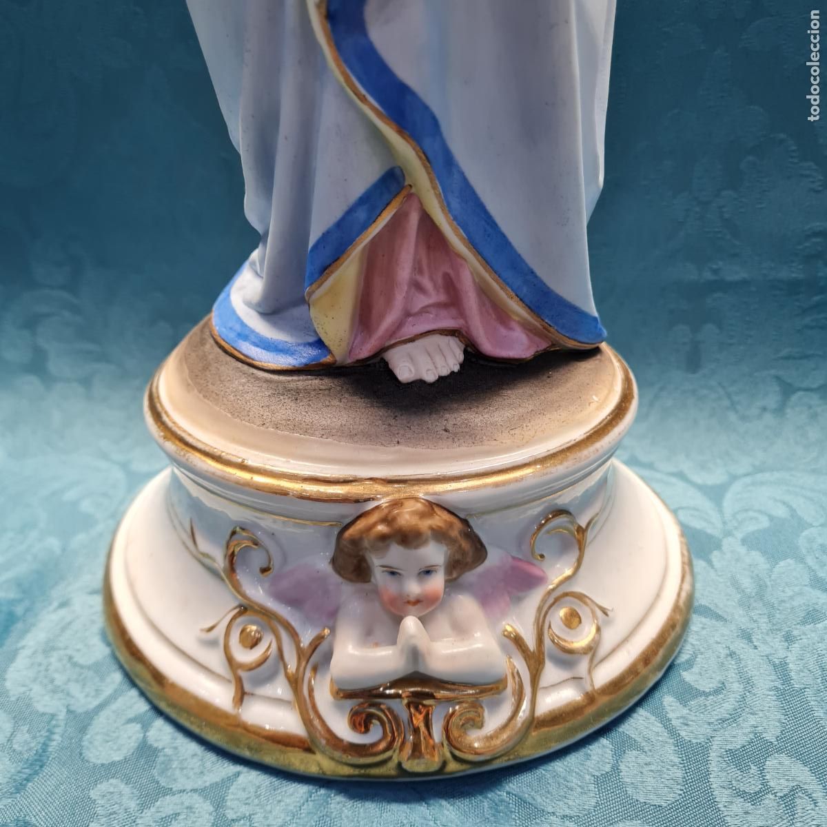 Antig&uuml;edades: VIRGEN CON NI&Ntilde;O EN BRAZOS - Foto 3