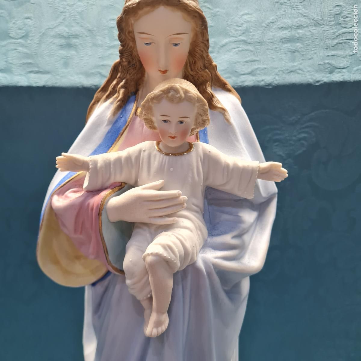 Antig&uuml;edades: VIRGEN CON NI&Ntilde;O EN BRAZOS - Foto 5