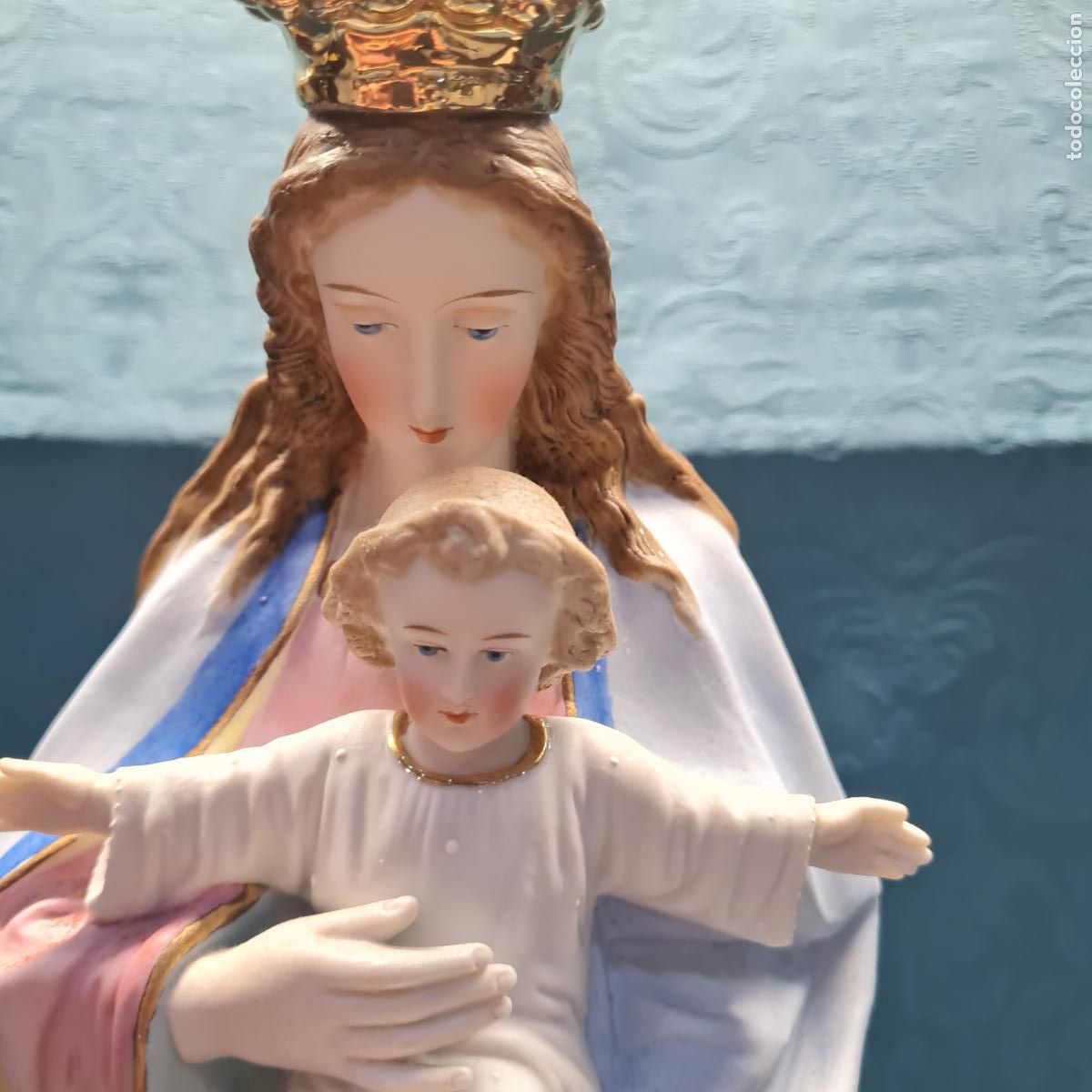 Antig&uuml;edades: VIRGEN CON NI&Ntilde;O EN BRAZOS - Foto 6