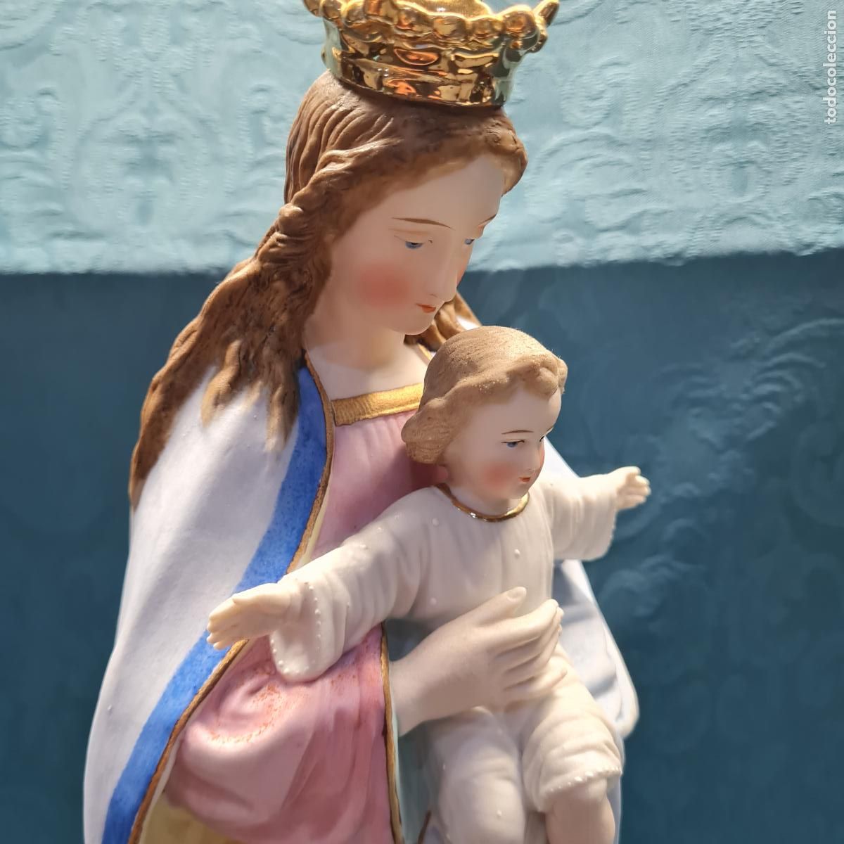 Antig&uuml;edades: VIRGEN CON NI&Ntilde;O EN BRAZOS - Foto 9