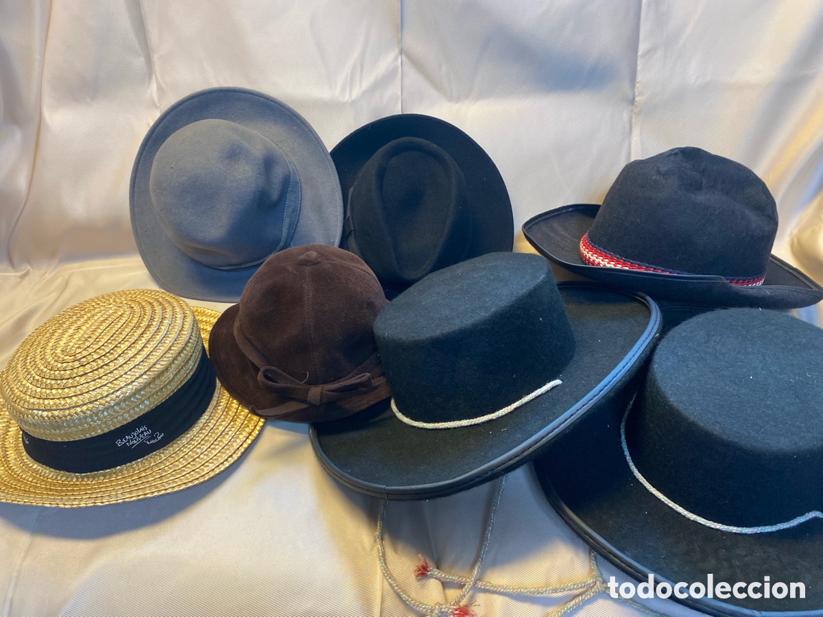 Antig&uuml;edades: Lote de sombreros variados - Foto 1