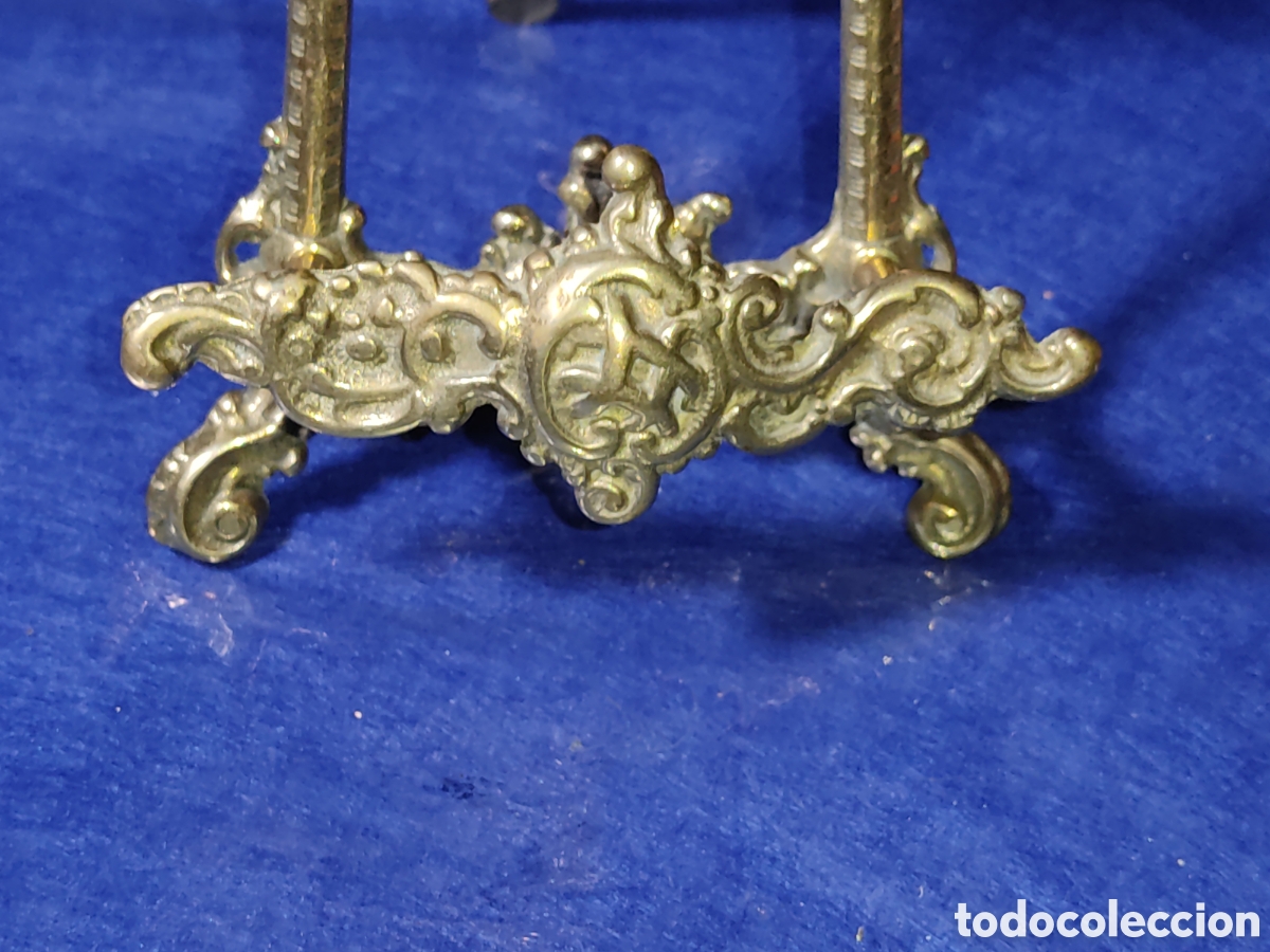 Antig&uuml;edades: Atril antiguo de bronce estilo Luis XV. - Foto 3