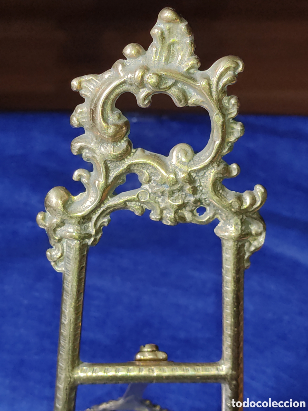 Antig&uuml;edades: Atril antiguo de bronce estilo Luis XV. - Foto 4