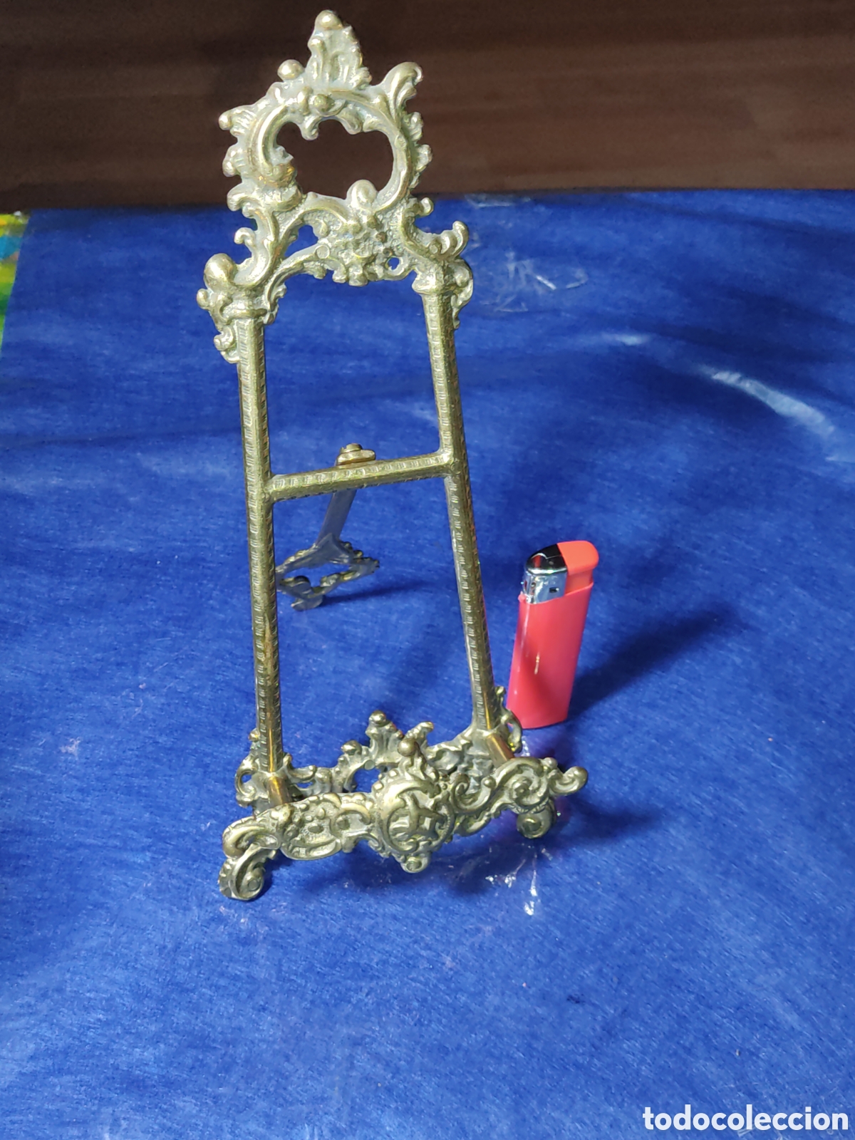Antig&uuml;edades: Atril antiguo de bronce estilo Luis XV. - Foto 1