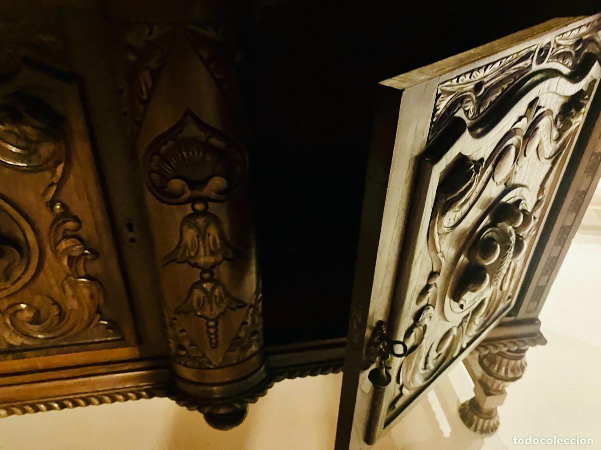 Antig&uuml;edades: MUEBLE CL&Aacute;SICO DE ROBLE TALLADO - Foto 2