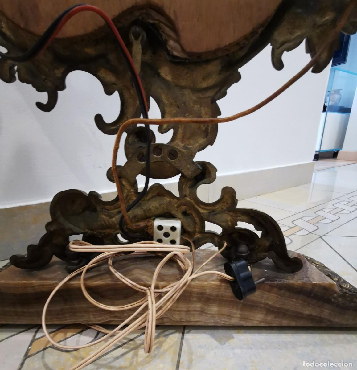 Antig&uuml;edades: ANTIGUO ESPEJO DE BRONCE CON LAMPARAS - Foto 8
