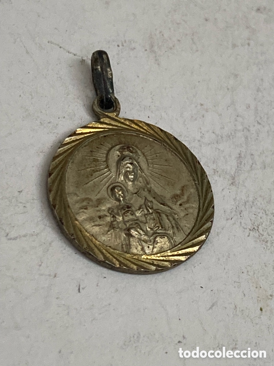 Antig&uuml;edades: Medalla de plata religiosa C404 - Foto 2