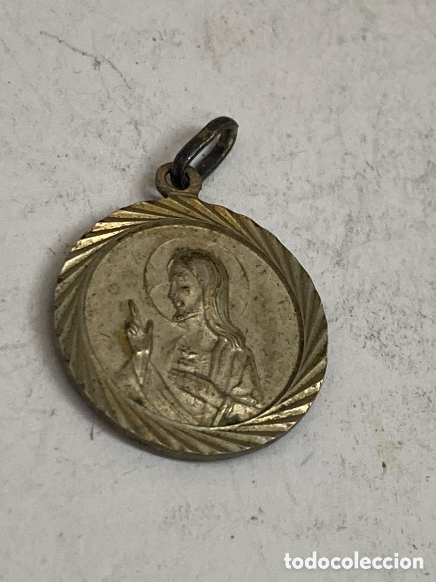 Antig&uuml;edades: Medalla de plata religiosa C404 - Foto 1