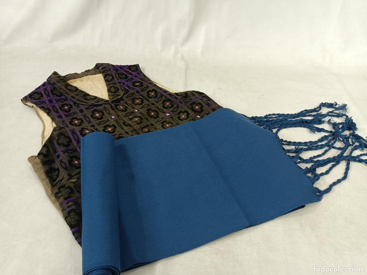 Antig&uuml;edades: FAJA AZUL MARINO tradicional - Foto 9