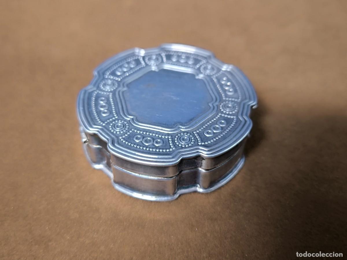 Antig&uuml;edades: CAJA PASTILLERO EN PLATA .iNGLATERRA - Foto 4