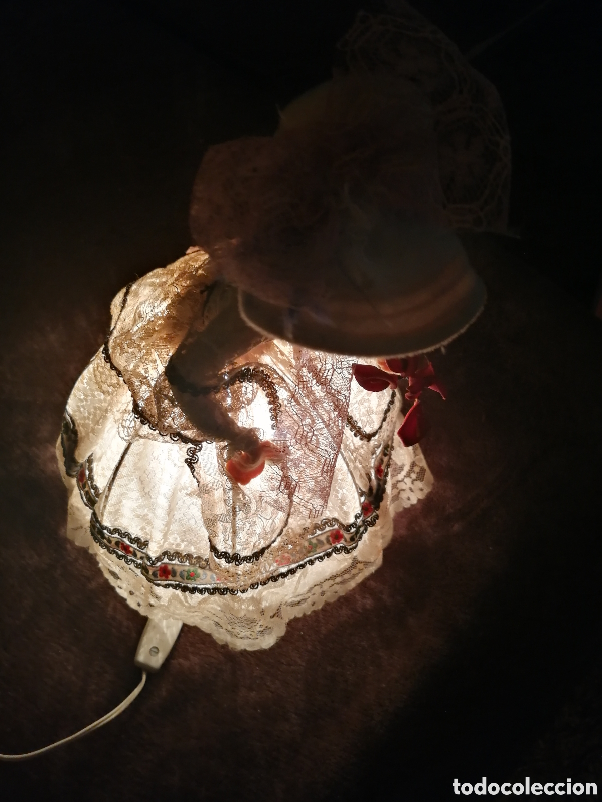 Antig&uuml;edades: L&aacute;mpara mu&ntilde;eca antigua - Foto 4