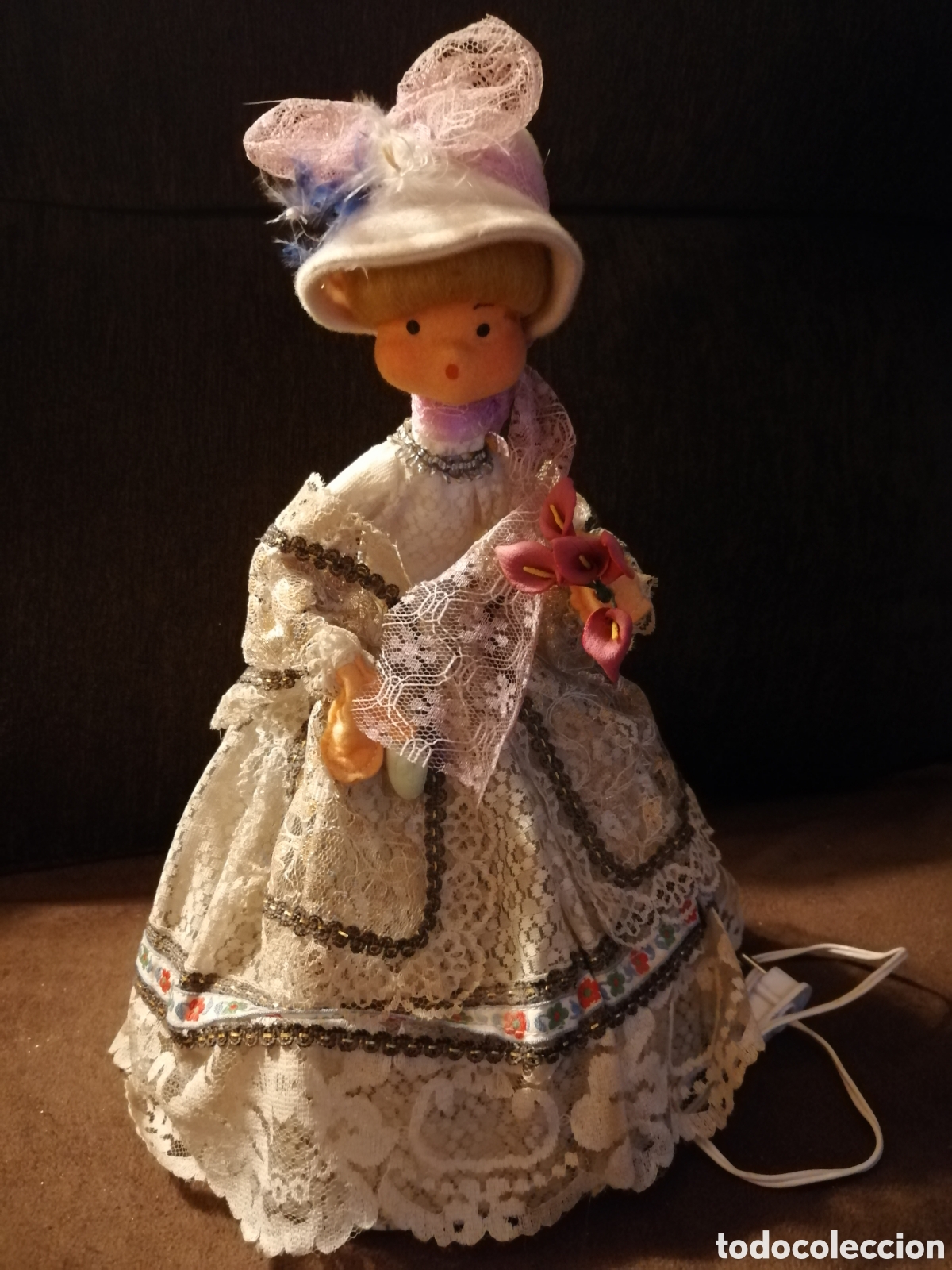 Antig&uuml;edades: L&aacute;mpara mu&ntilde;eca antigua - Foto 8