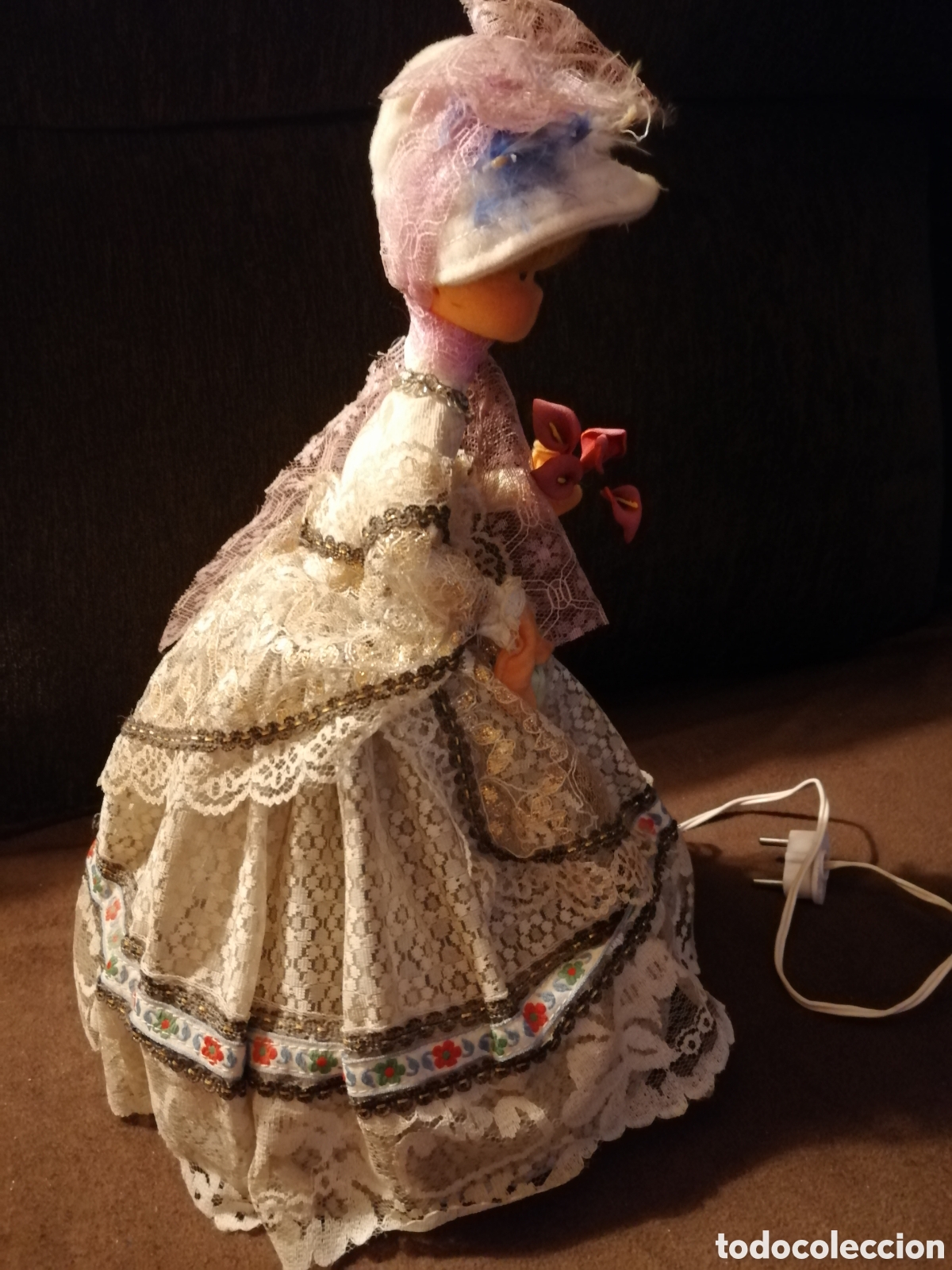 Antig&uuml;edades: L&aacute;mpara mu&ntilde;eca antigua - Foto 9