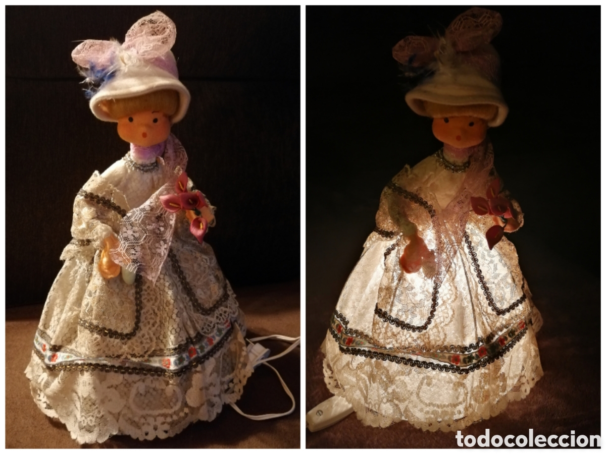 Antig&uuml;edades: L&aacute;mpara mu&ntilde;eca antigua - Foto 1