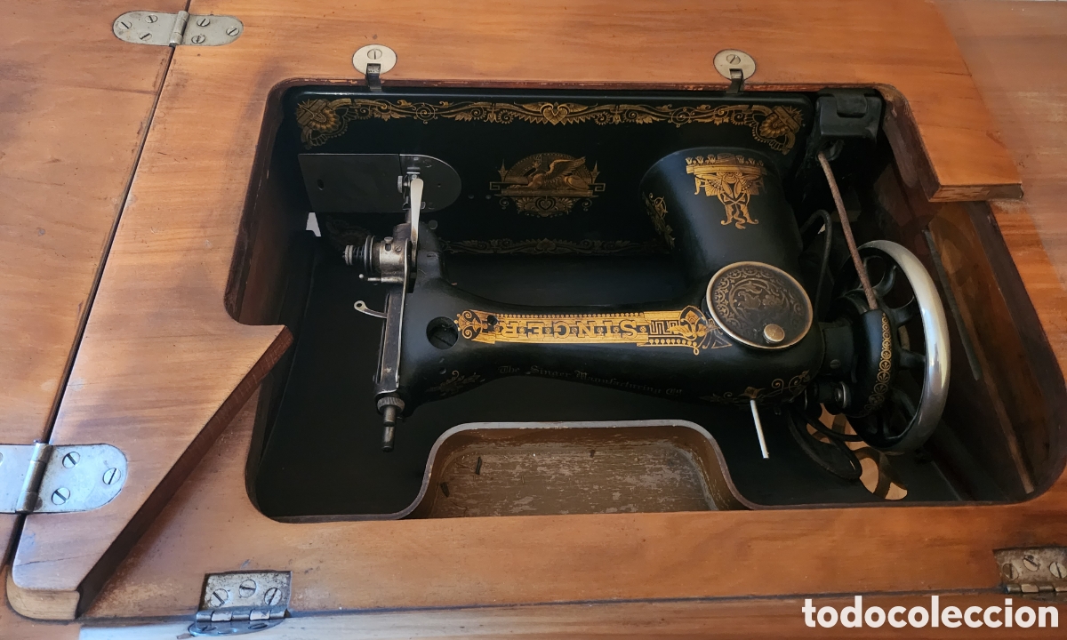 Antig&uuml;edades: Maquina coser Singer 1900 - Foto 3