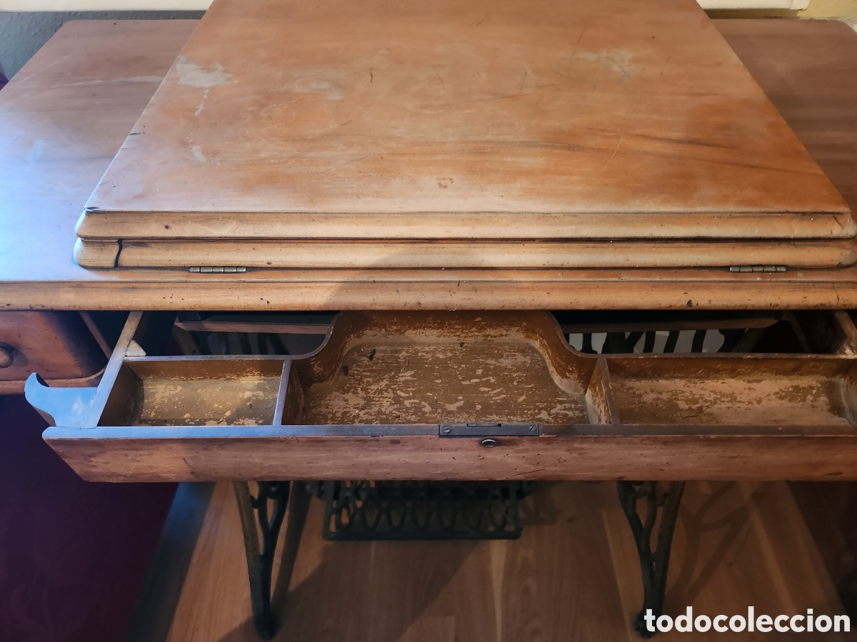 Antig&uuml;edades: Maquina coser Singer 1900 - Foto 5