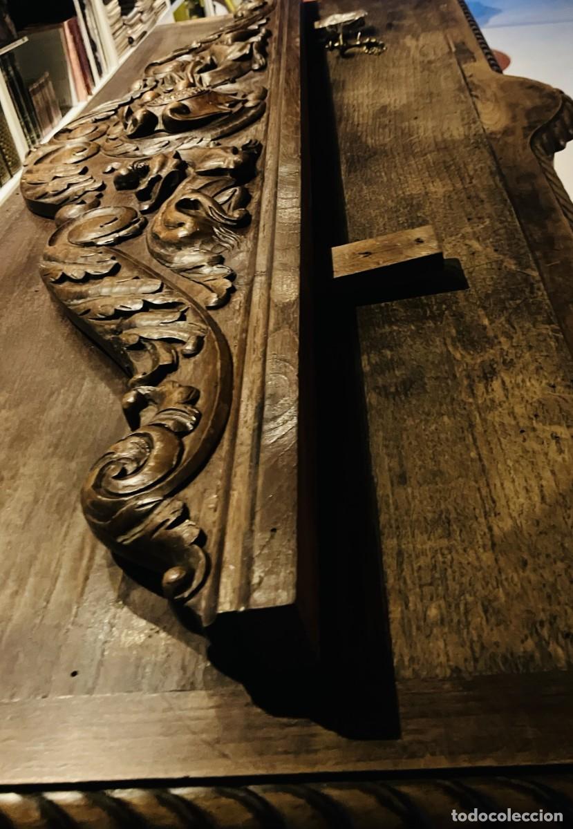 Antig&uuml;edades: MUEBLE CL&Aacute;SICO DE ROBLE TALLADO - Foto 6