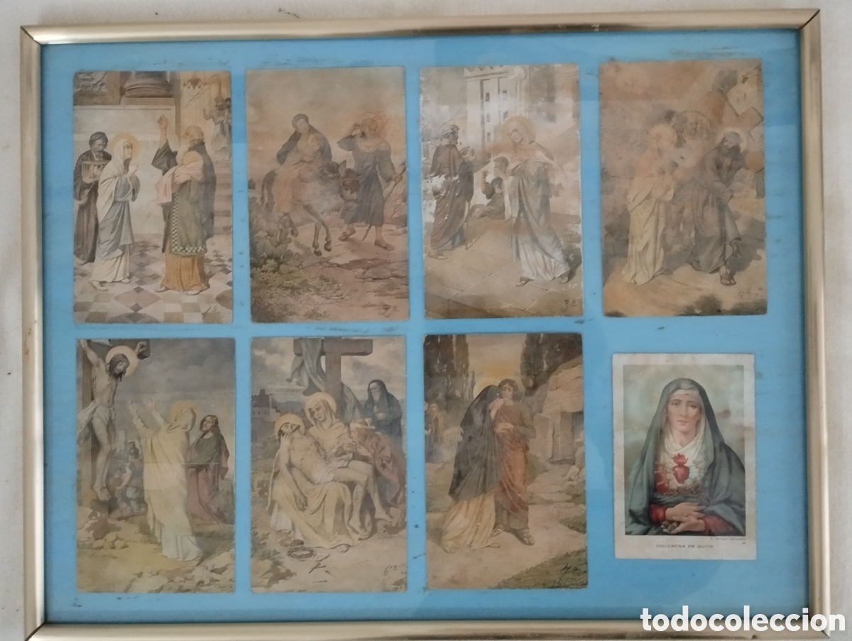 Antig&uuml;edades: Antiguas Estampas Via Crucis. - Foto 1