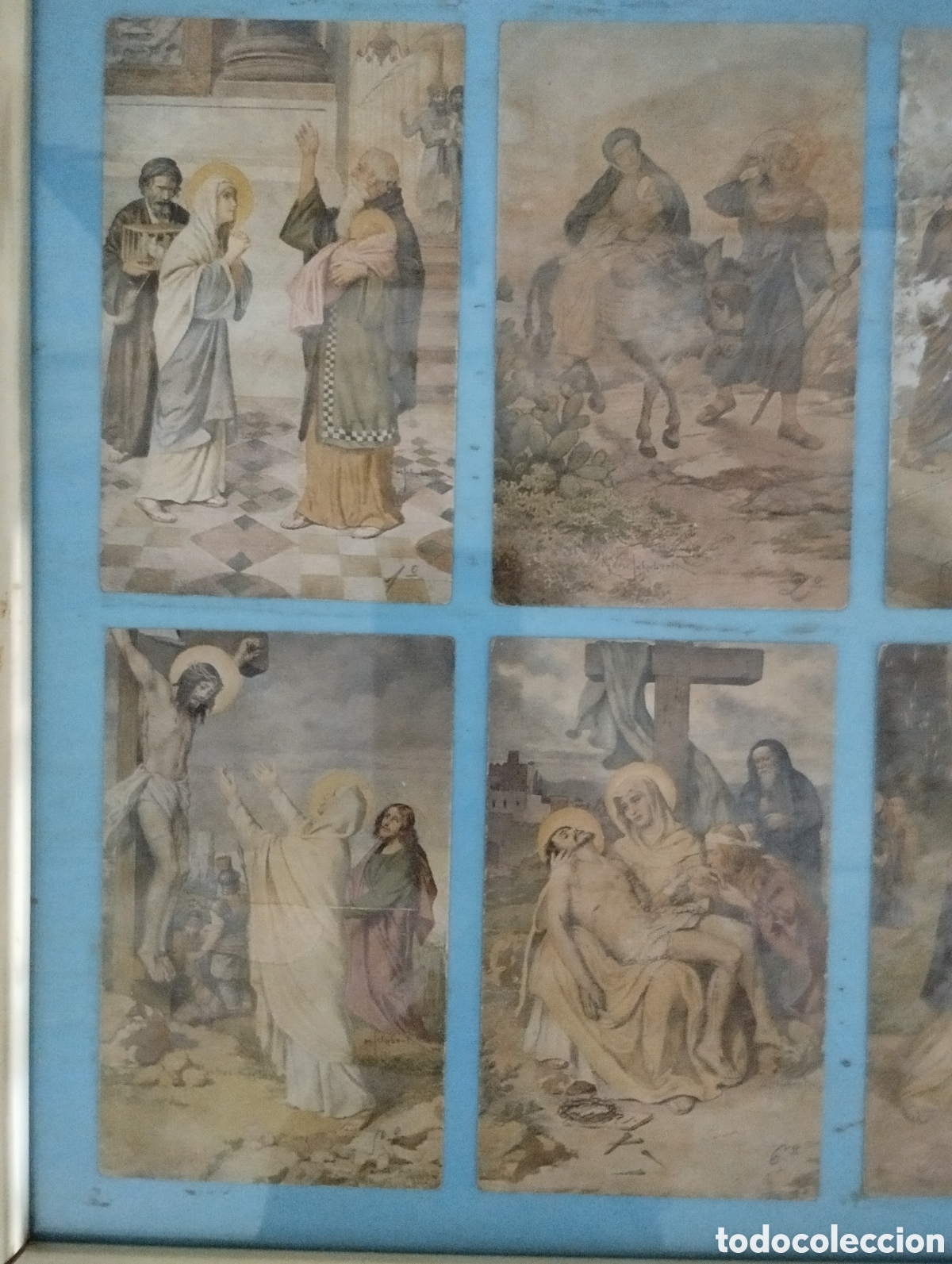 Antig&uuml;edades: Antiguas Estampas Via Crucis. - Foto 3