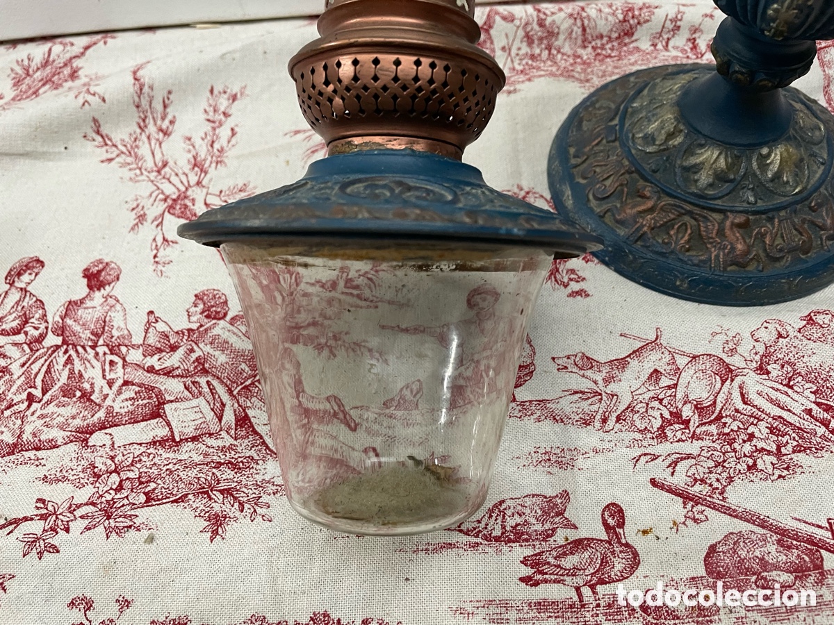 Antig&uuml;edades: ANTIGUO QUINQU&Eacute; MUY DECORADO - Foto 9