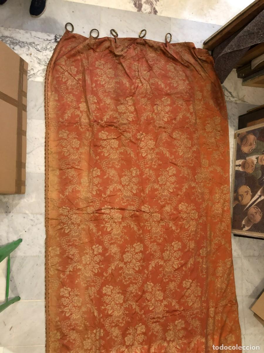 Antig&uuml;edades: 2 cortinas francesas s.xix - Foto 12