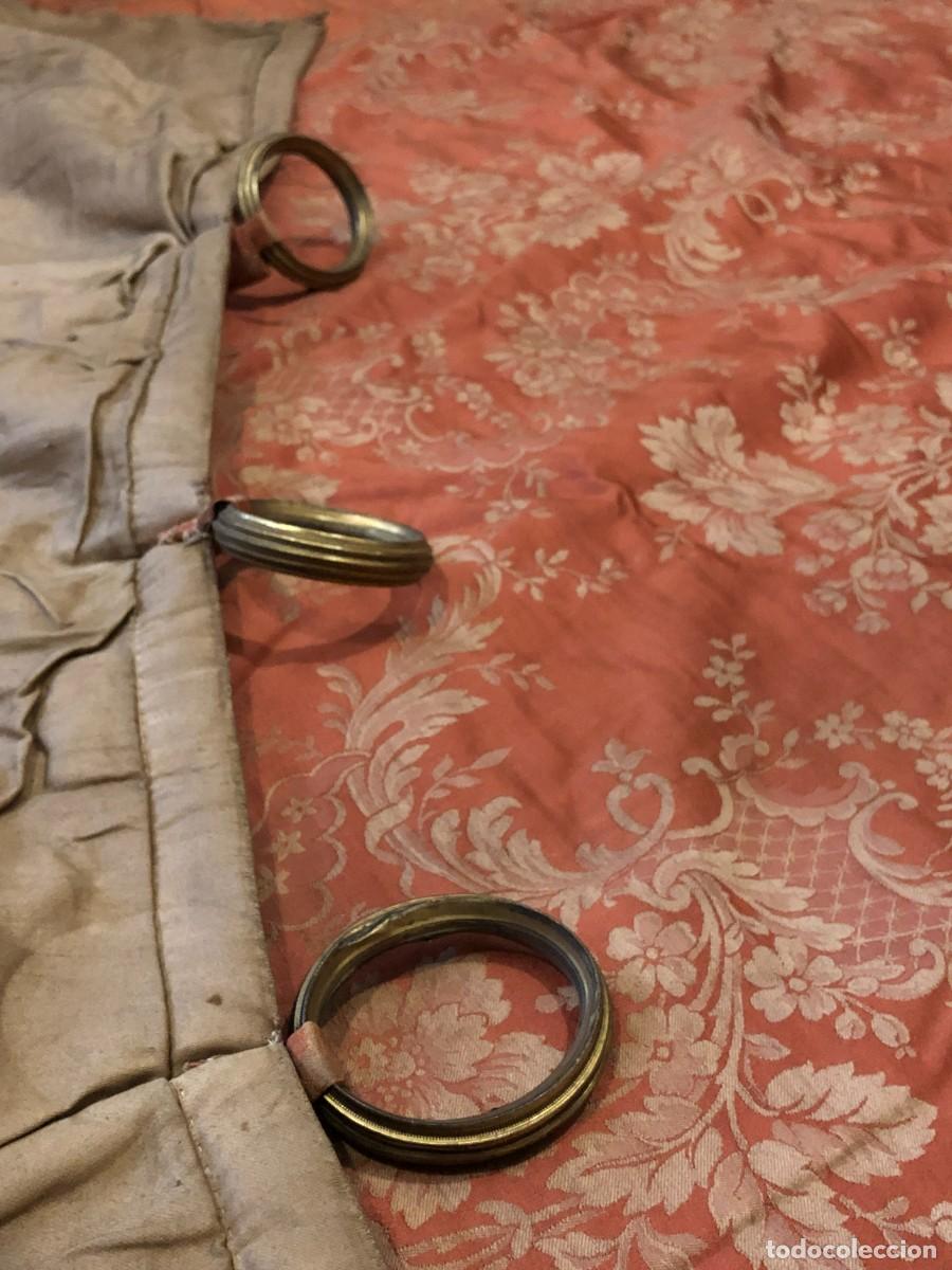 Antig&uuml;edades: 2 cortinas francesas s.xix - Foto 16