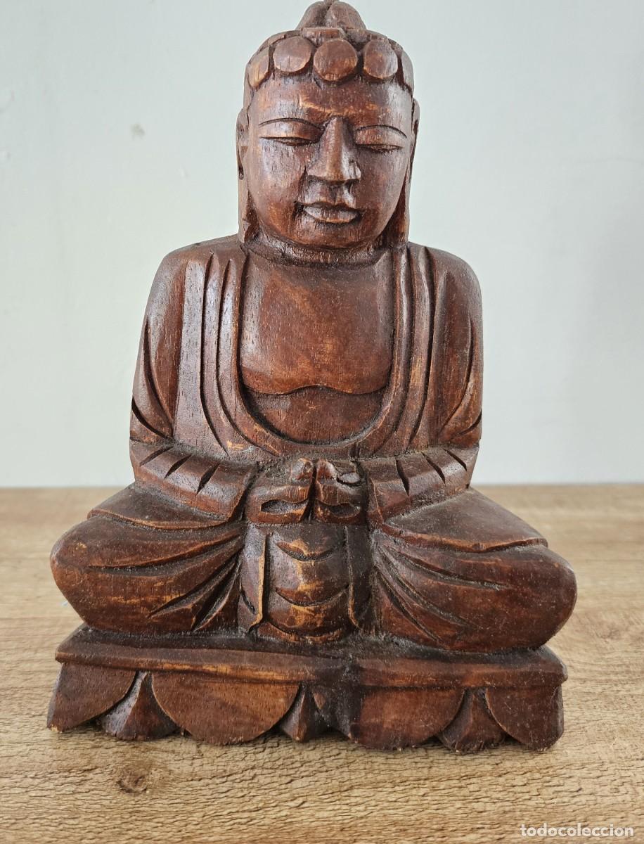Antig&uuml;edades: BUDA tallado en madera - Foto 1