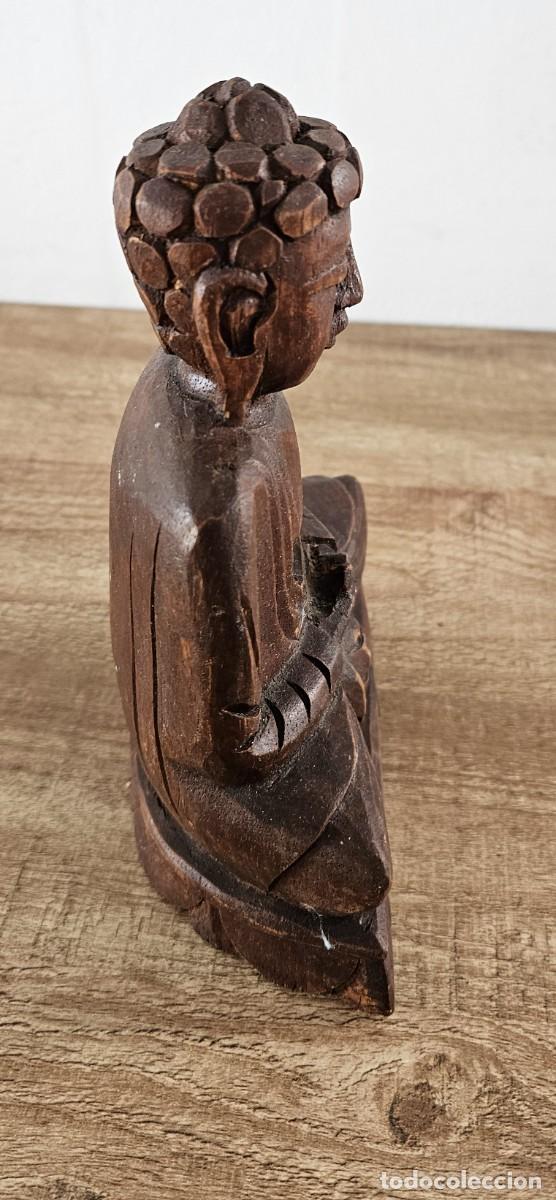 Antig&uuml;edades: BUDA tallado en madera - Foto 5